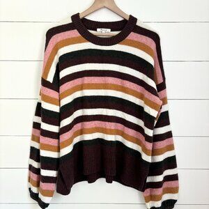 Madewell women's striped super soft sweater size large